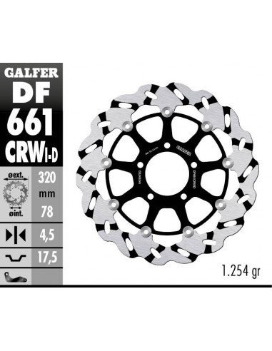 DISCO DERECHO FLOTANTE RANURAD