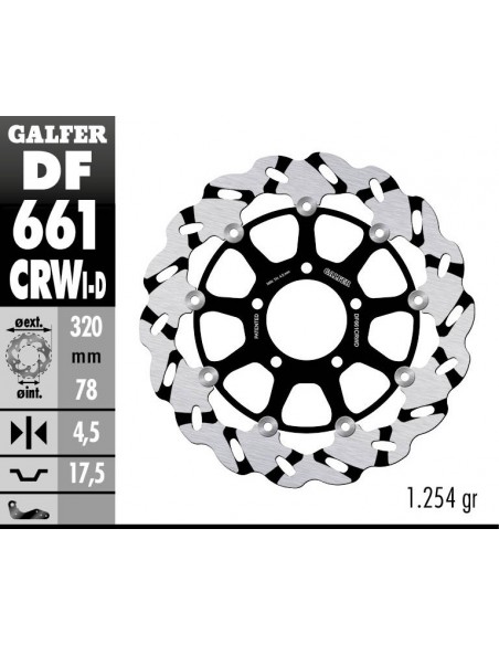 DISCO DERECHO FLOTANTE RANURAD