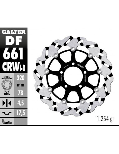 DISCO IZQUIERDO FLOTANTE RANUR