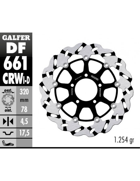 DISCO IZQUIERDO FLOTANTE RANUR