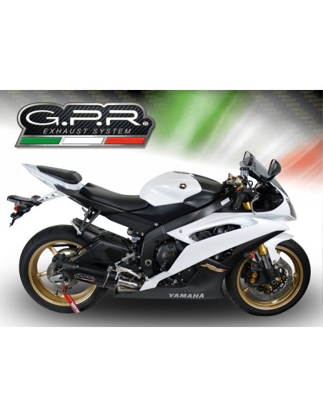 ESCAPE GPR Yamaha Yzf R6 2006/2016 Furore Nero Sistema Homologado