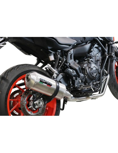 ESCAPE GPR Yamaha Mt-07 2014/2016 e3 Satinox Sistema homologado con catalizador incluido