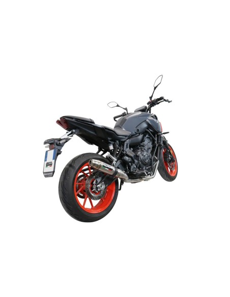 ESCAPE GPR Yamaha Mt-07 2017/2020 e4 Deeptone Inox Sistema racing con Dbkiller no homologado