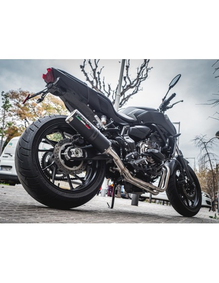 ESCAPE GPR Yamaha Mt-07 2017/2020 e4 M3 Black Titanium Sistema racing con Dbkiller no homologado