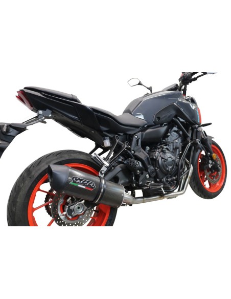 ESCAPE GPR Yamaha Mt-07 2021/2024 e5 Furore Evo4 Poppy Sistema homologado con catalizador incluido
