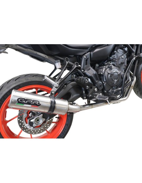 ESCAPE GPR Yamaha Mt-07 2021/2024 e5 M3 Inox Sistema homologado con catalizador incluido