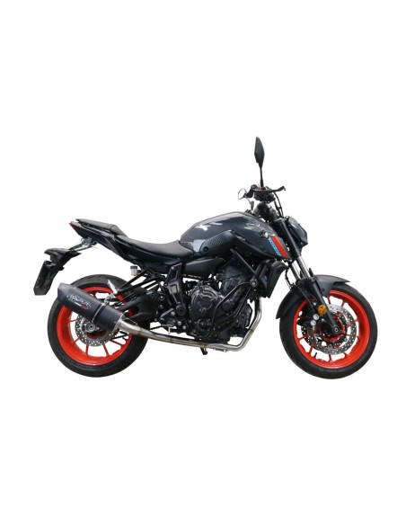 ESCAPE GPR Yamaha Mt-07 2021/2024 e5 Furore Nero Sistema racing con Dbkiller no homologado