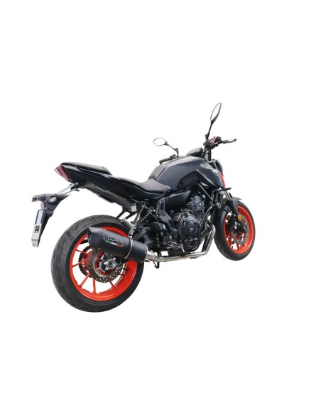 ESCAPE GPR Yamaha Mt-07 2021/2024 e5 Furore Nero Sistema racing con Dbkiller no homologado