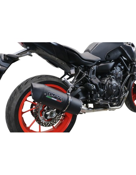 ESCAPE GPR Yamaha Mt-07 2021/2024 e5 Furore Nero Sistema racing con Dbkiller no homologado