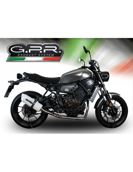 ESCAPE GPR Yamaha Xsr 700 2016/2020 e4 Albus Evo4 Sistema homologado con catalizador incluido