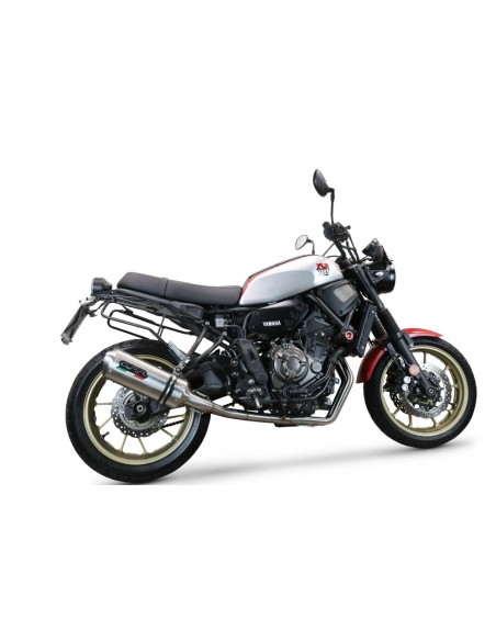 ESCAPE GPR Yamaha Xsr 700 2016/2020 e4 Satinox Sistema homologado con catalizador incluido
