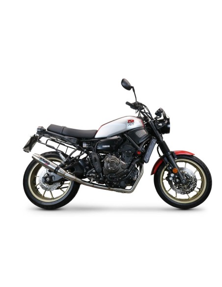 ESCAPE GPR Yamaha Xsr 700 2016/2020 e4 Deeptone Inox Sistema racing con Dbkiller no homologado