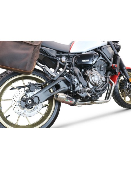 ESCAPE GPR Yamaha Xsr 700 2021/2024 e5 Deeptone Inox Sistema racing con Dbkiller no homologado