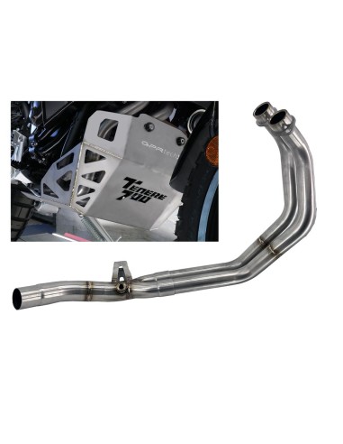 ESCAPE GPR Yamaha Tenere 700 2019/2020 e4 Decatalizzatore + Paracoppa Titanio Sistema racing