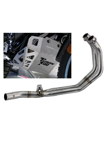 ESCAPE GPR Yamaha Tenere 700 2019/2020 e4 Decatalizzatore + Paracoppa Titanio Sistema racing