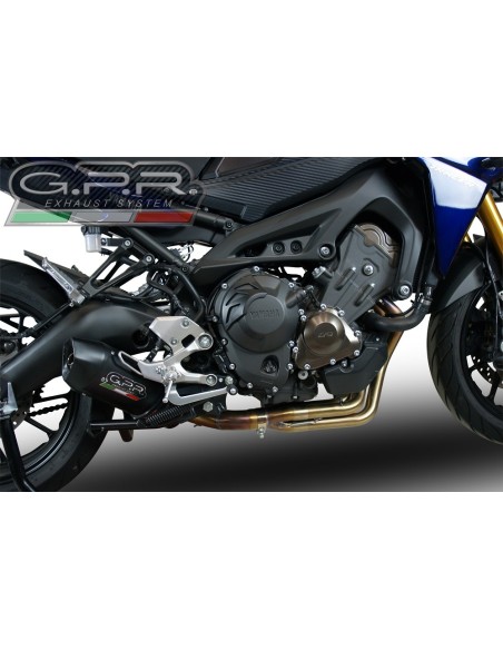 ESCAPE GPR Yamaha Mt-09 Tracer 900 2015/2016 e3 Furore Nero Sistema homologado con catalizador incluido
