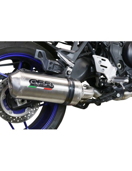 ESCAPE GPR Yamaha Tracer 9 2021/2024 e5 Satinox Sistema homologado con catalizador incluido