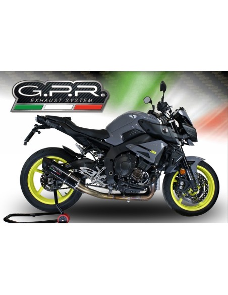 ESCAPE GPR Yamaha Mt-10 2016/2024 e4 Furore Evo4 Nero Sistema homologado con catalizador incluido