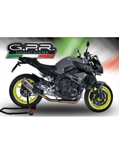 ESCAPE GPR Yamaha Mt-10 2016/2024 e4 Decatalizzatore Sistema racing