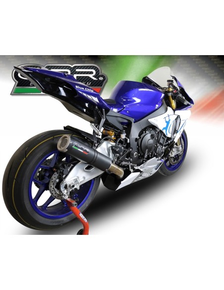 ESCAPE GPR Yamaha Yzf R1/R1-M 2017/2019 e4 M3 Black Titanium Sistema racing