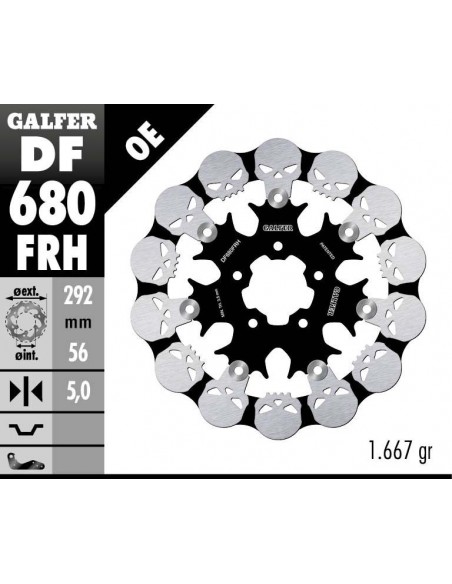 DISCO FRENO WAVE SKULL