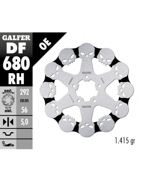 DISCO FRENO WAVE SKULL