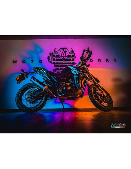 ESCAPE GPR Zontes Gk 125 Zt 2022/2024 e5 M3 Black Titanium Sistema homologado con catalizador incluido