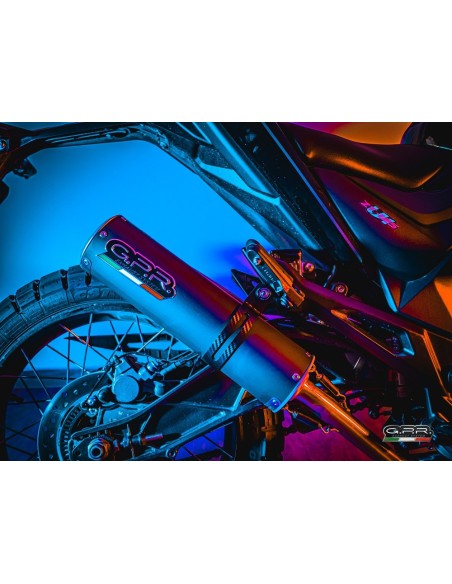 ESCAPE GPR Zontes Gk 125 Zt 2022/2024 e5 M3 Black Titanium Sistema homologado con catalizador incluido