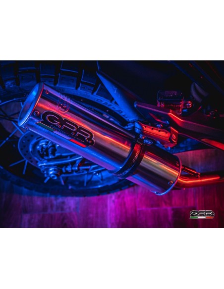 ESCAPE GPR Zontes Gk 125 Zt 2022/2024 e5 M3 Inox Sistema homologado con catalizador incluido