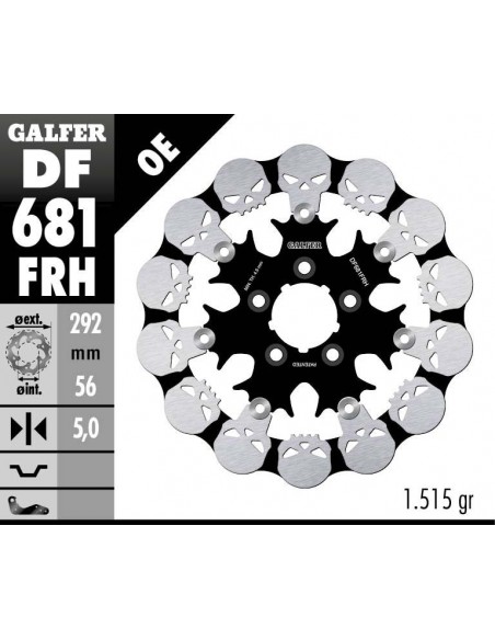 DISCO FRENO WAVE SKULL