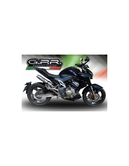 ESCAPE GPR Zontes Zt 310 R / X / T 2021/2024 e5 Deeptone Inox Sistema homologado con catalizador incluido