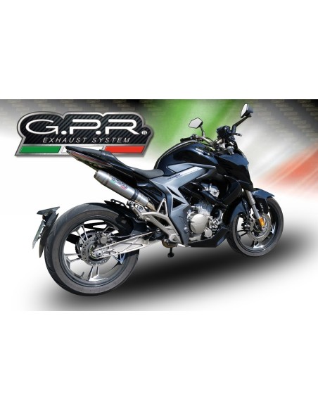 ESCAPE GPR Zontes Zt 310 R 2018/2020 e4 Deeptone Inox Sistema homologado con catalizador incluido