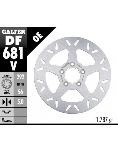 	DISC ROUND FIXED 291,5x5mm