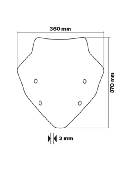 CUPULA MALOSSI SPORT SCREEN VOGE 125 SR1 125 4T LC IE ABS E5
