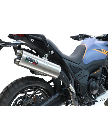 ESCAPE GPR Zontes 703 F 2025/2026 Dual Inox Sistema racing con Dbkiller no homologado