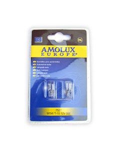 BLISTER 2 LAMPARAS WEDGE-CUÑA 12V 5W W2,1X9,5D W5W
