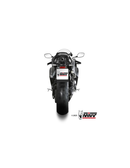 Mivv Slip-On AK-1 Titanium con tapa de carbono Honda CBR 600 RR 2024-25