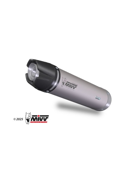 Mivv Slip-On AK-1 Titanium con tapa de carbono Honda CBR 600 RR 2024-25