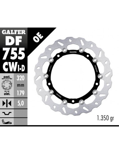 DISCO DE FRENO WAVE DF755CWD 
