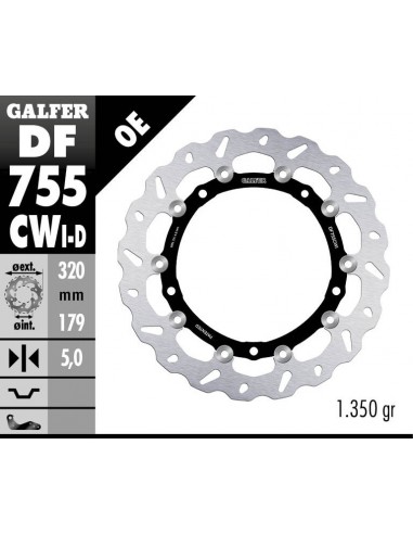 DISCO DE FRENO WAVE DF755CWI 
