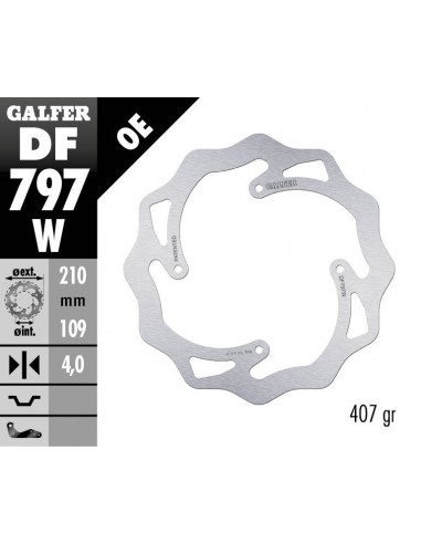 DISCO WAVE FIJO DF797W 