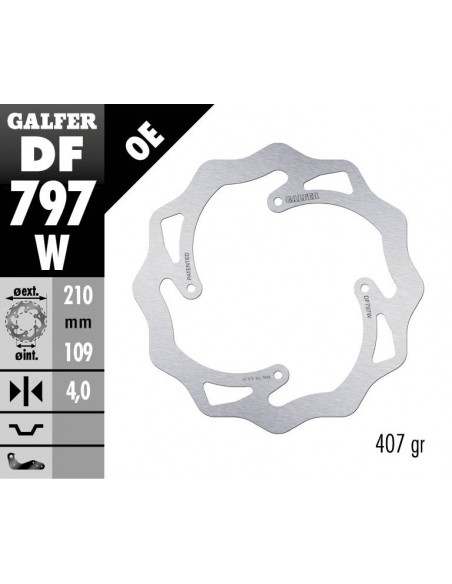 DISCO WAVE FIJO DF797W 