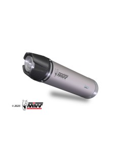 Mivv Slip-On AK-1 Titanium con tapa de carbono Honda CBR 600 RR 2024-25