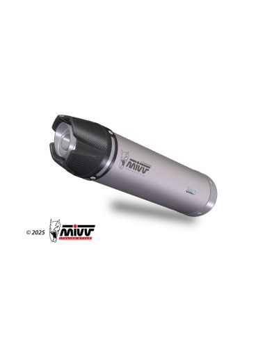 Mivv Slip-On AK-1 Titanium con tapa de carbono Honda CBR 600 RR 2024-25