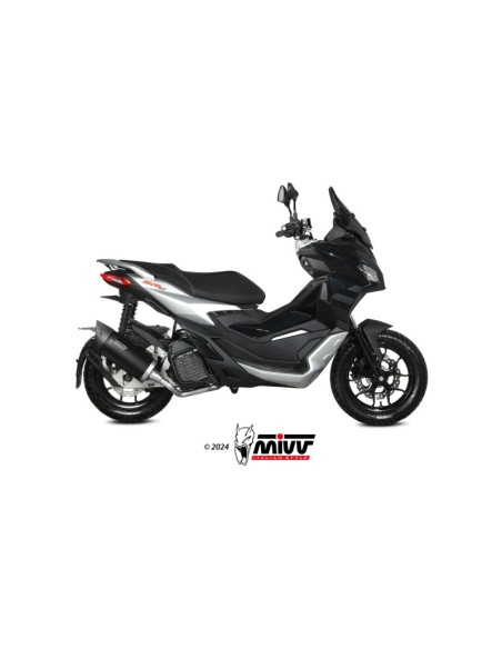 Mivv Slip-On Mover Black Aprilia SR 200 GT 2022-24