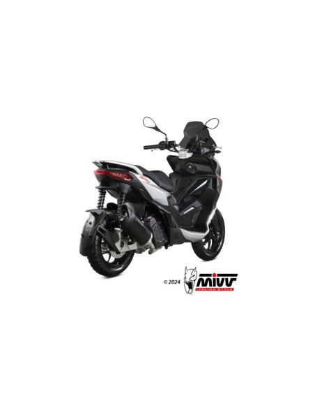 Mivv Slip-On Mover Black Aprilia SR 200 GT 2022-24