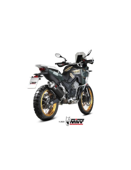 Mivv Slip-On Dakar Black Kove 800X 2024-25