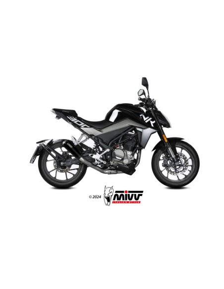 Mivv Full system 1x1 X-M1 Black CF Moto 300NK 2021-24