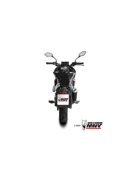 Mivv Full system 1x1 X-M1 Black CF Moto 300NK 2021-24