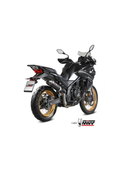 Mivv Slip-On Oval black con tapa carbono Voge Valico 900 DSX 2024-25
